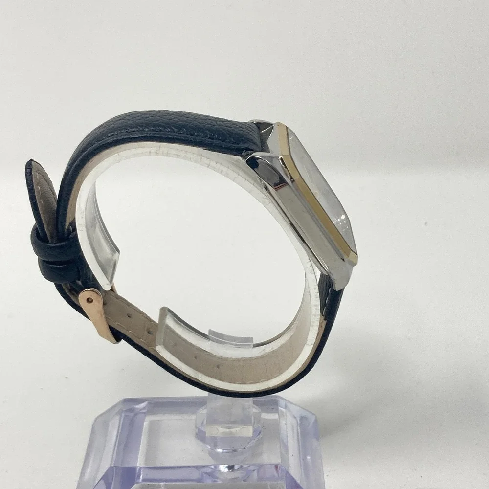 Anne Klein Women's Tank Watch 24mm Gold Silver Two Tone 30M WR New Battery 8" - Picture 8 of 16